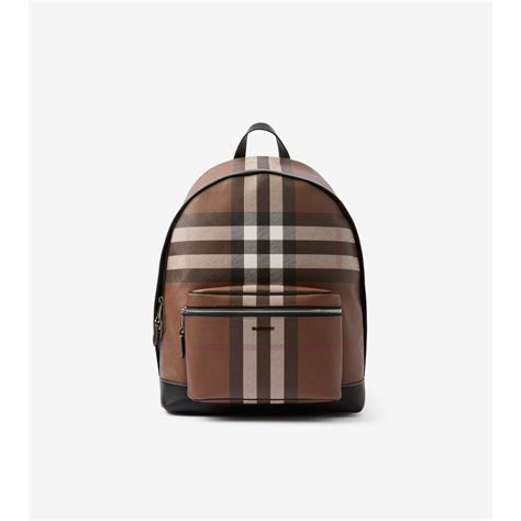 zaino donna burberry|Zaino Check (Marrone betulla scuro) .